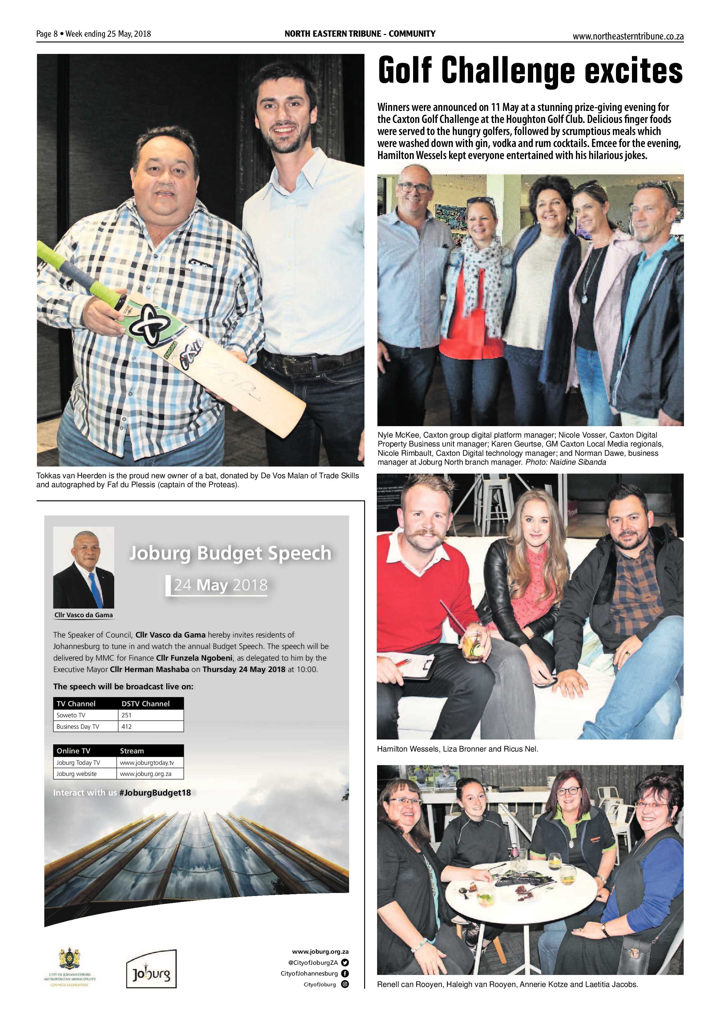 North Eastern Tribune 25 May 2018 page 8