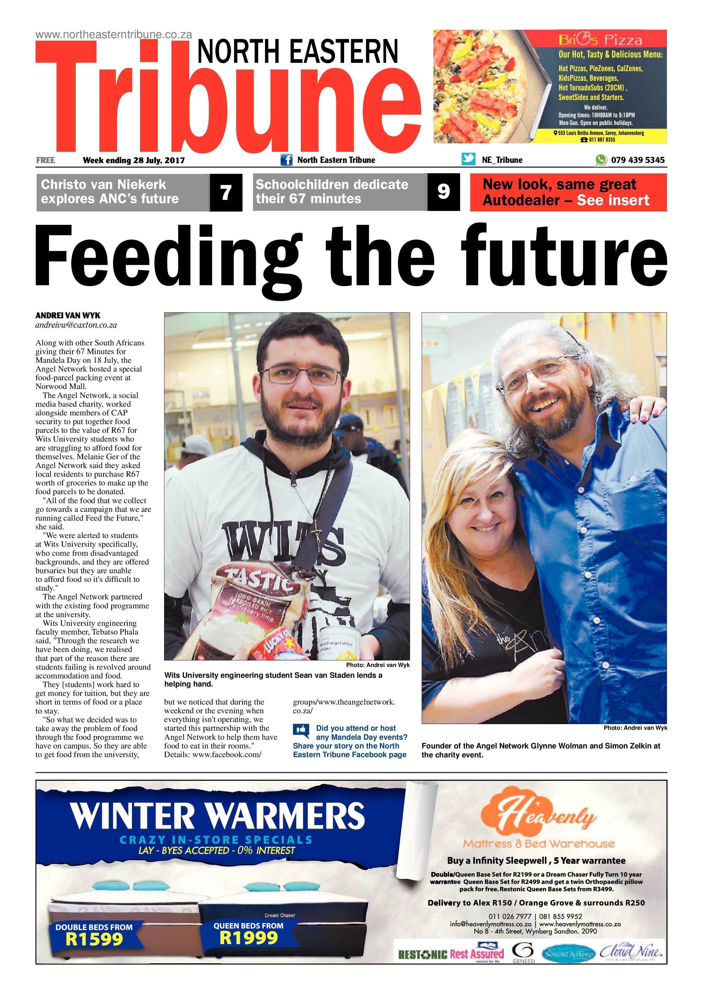 North Eastern Tribune 28 July 2017 page 1