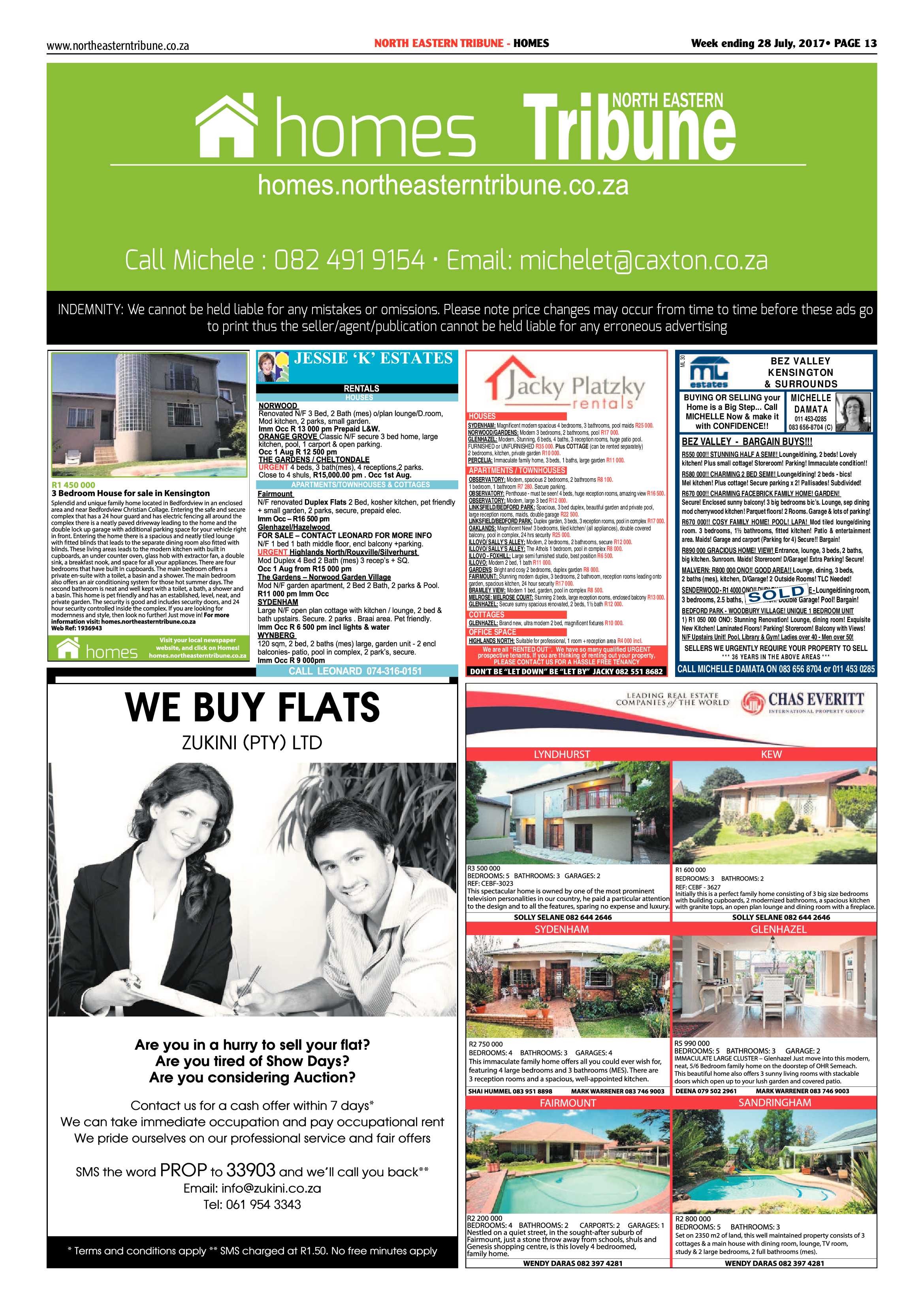 North Eastern Tribune 28 July 2017 page 13