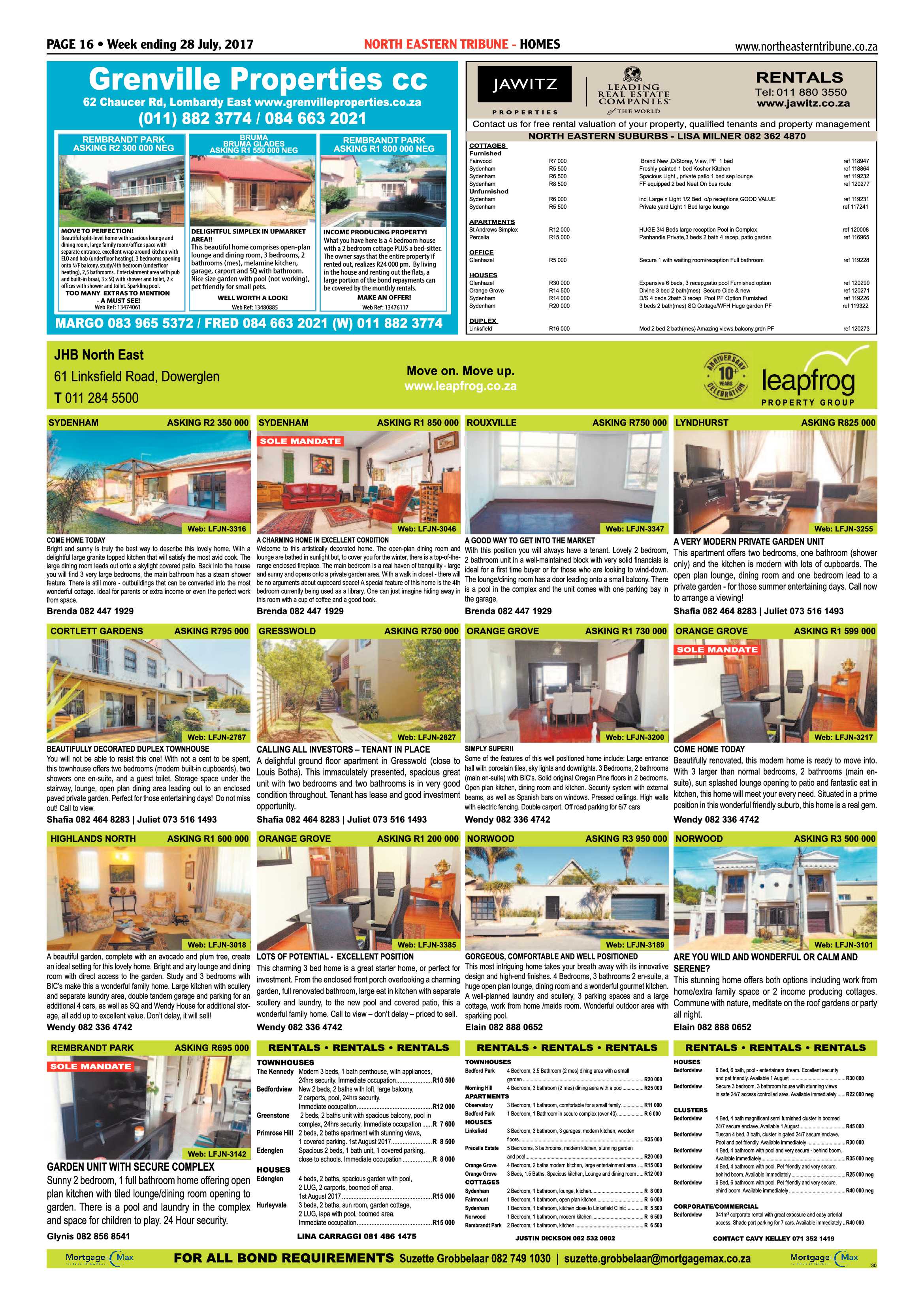 North Eastern Tribune 28 July 2017 page 16