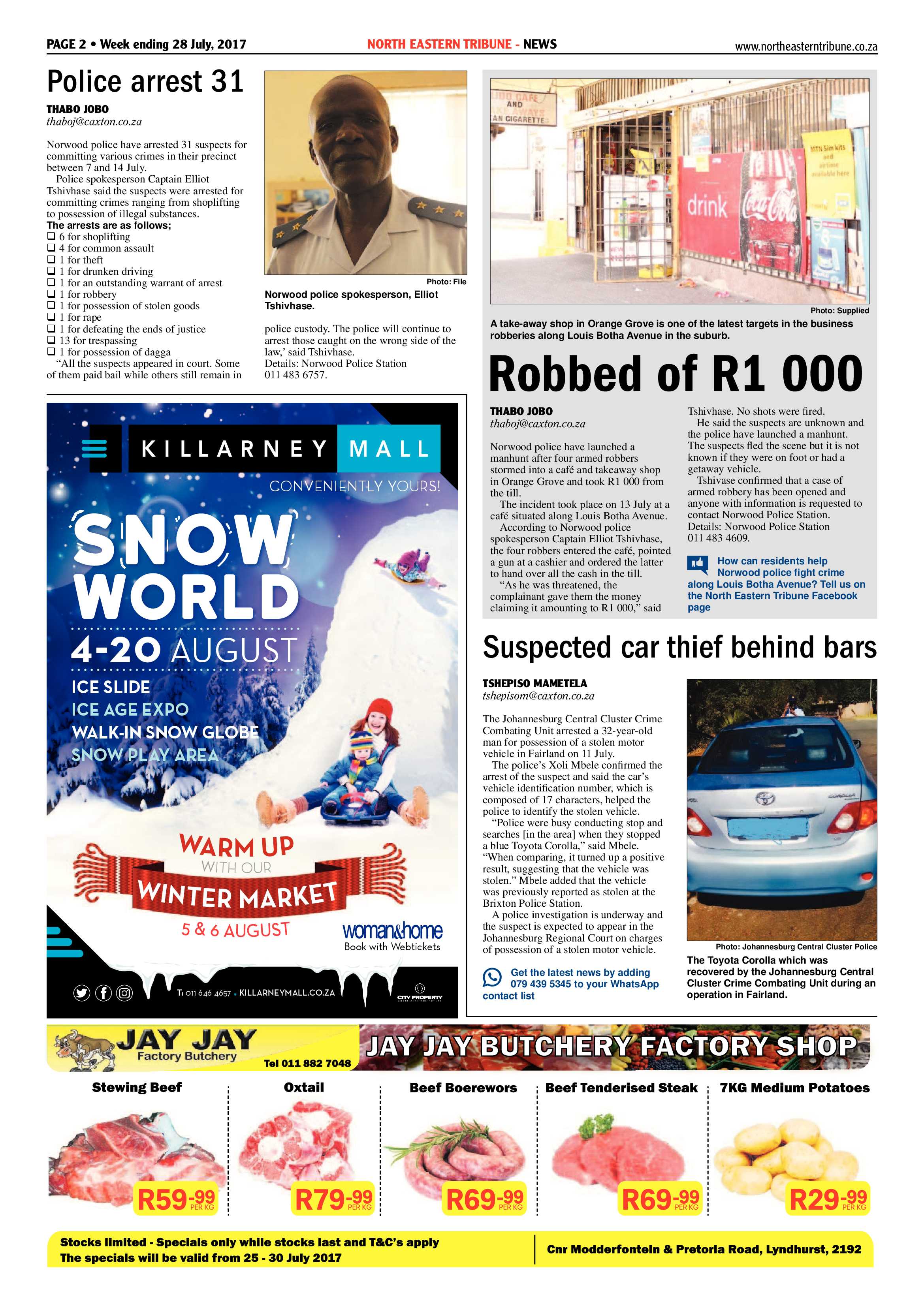 North Eastern Tribune 28 July 2017 page 2