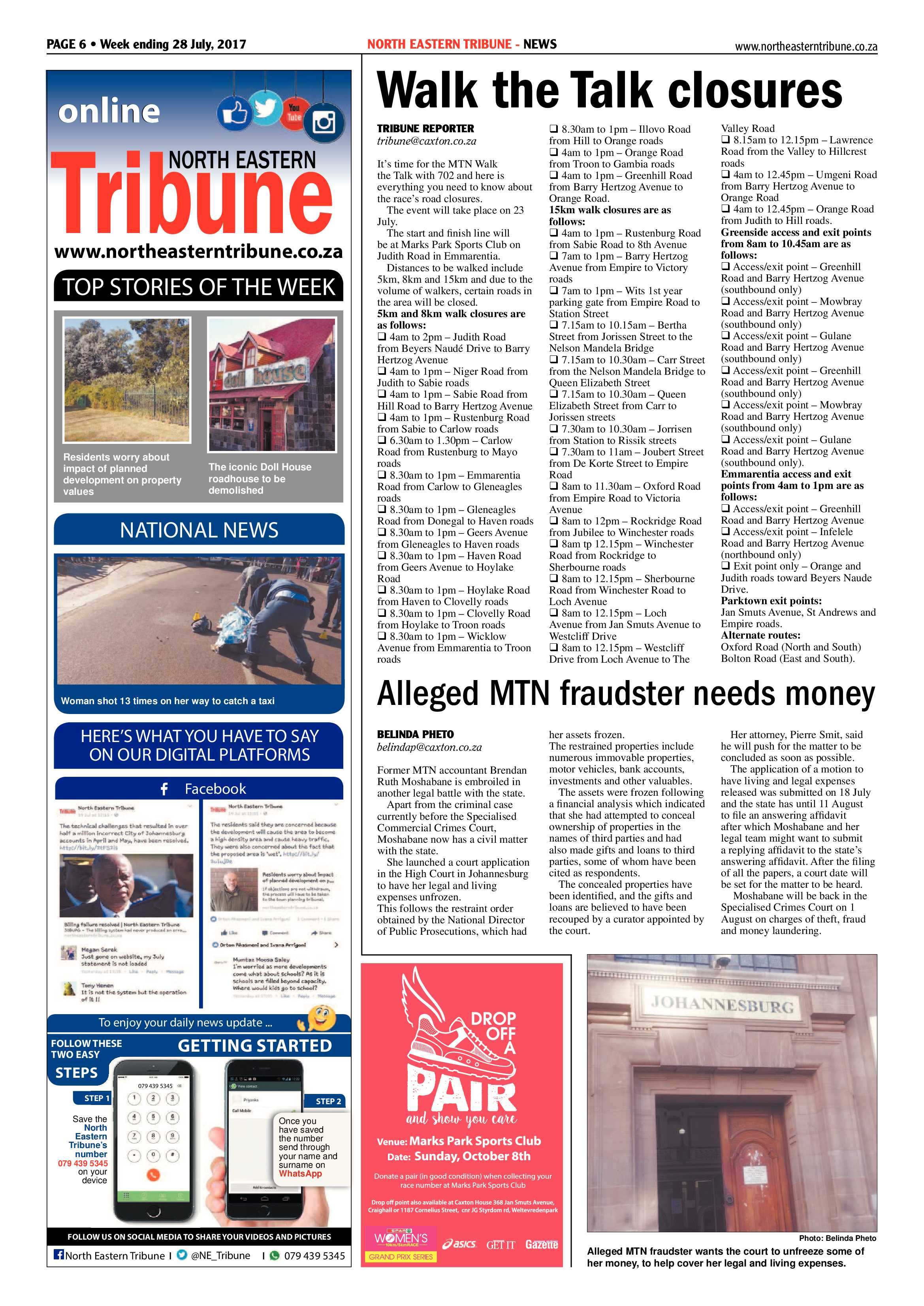 North Eastern Tribune 28 July 2017 page 6