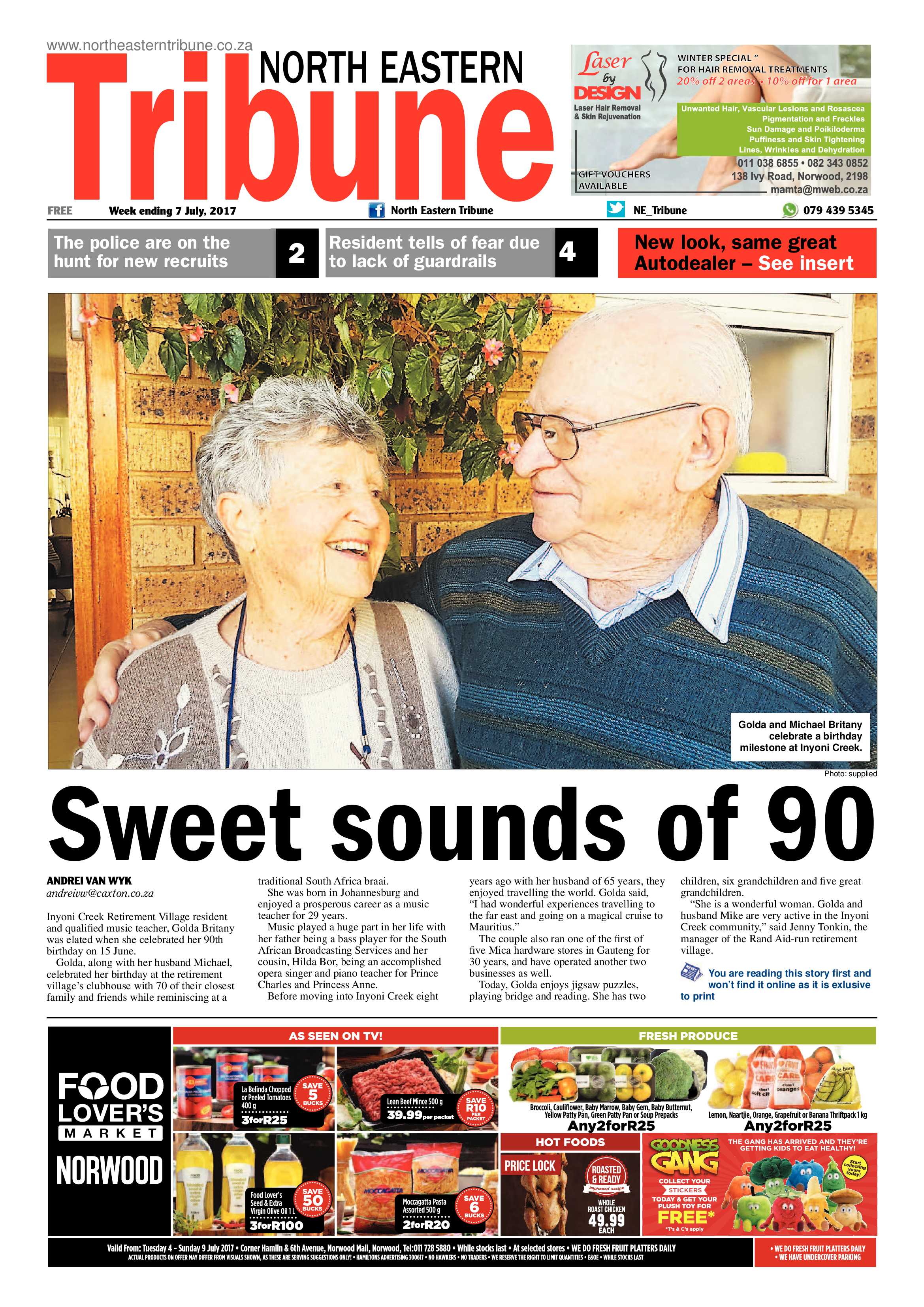 North Eastern Tribune 7 July 2017 page 1