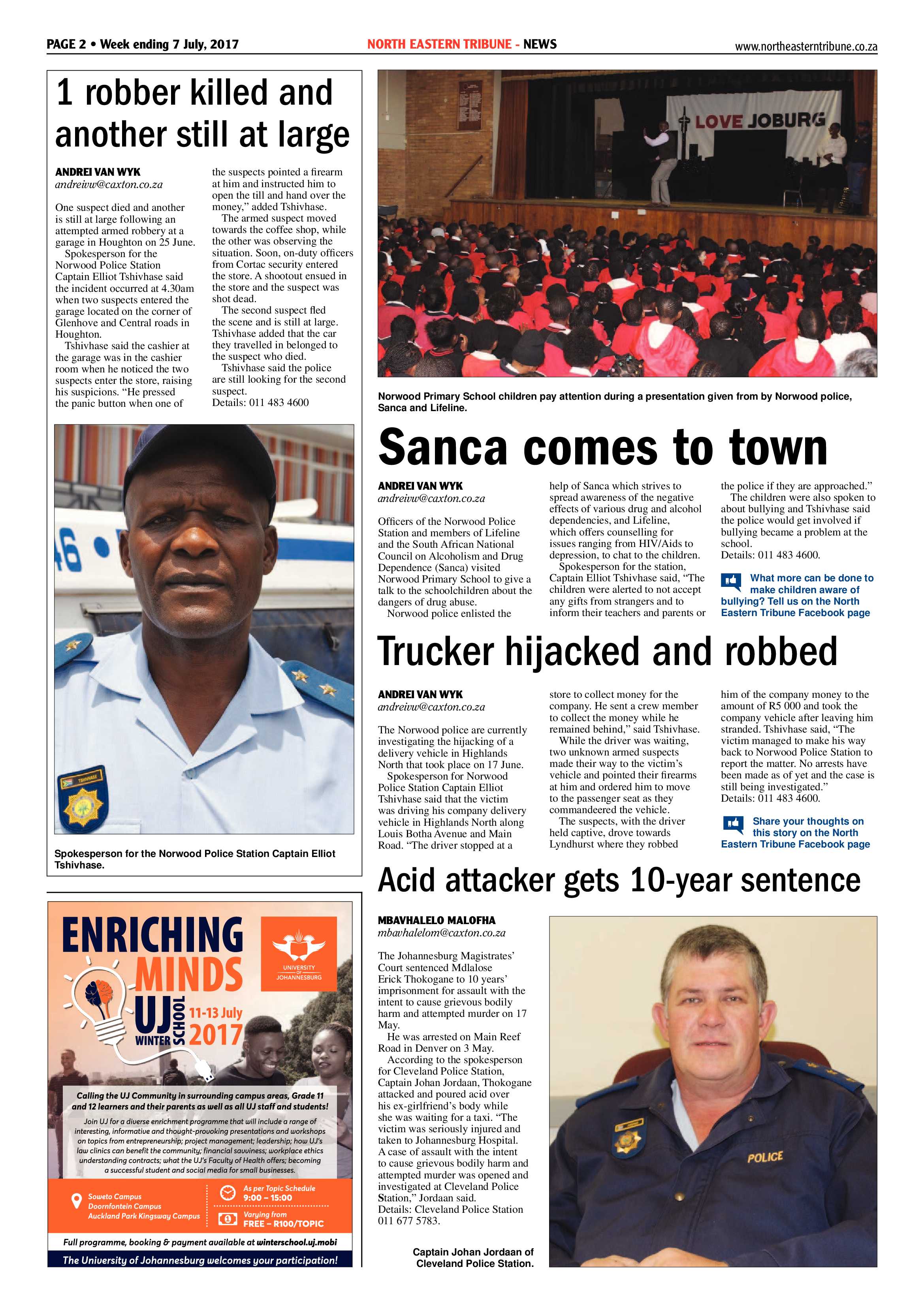 North Eastern Tribune 7 July 2017 page 2