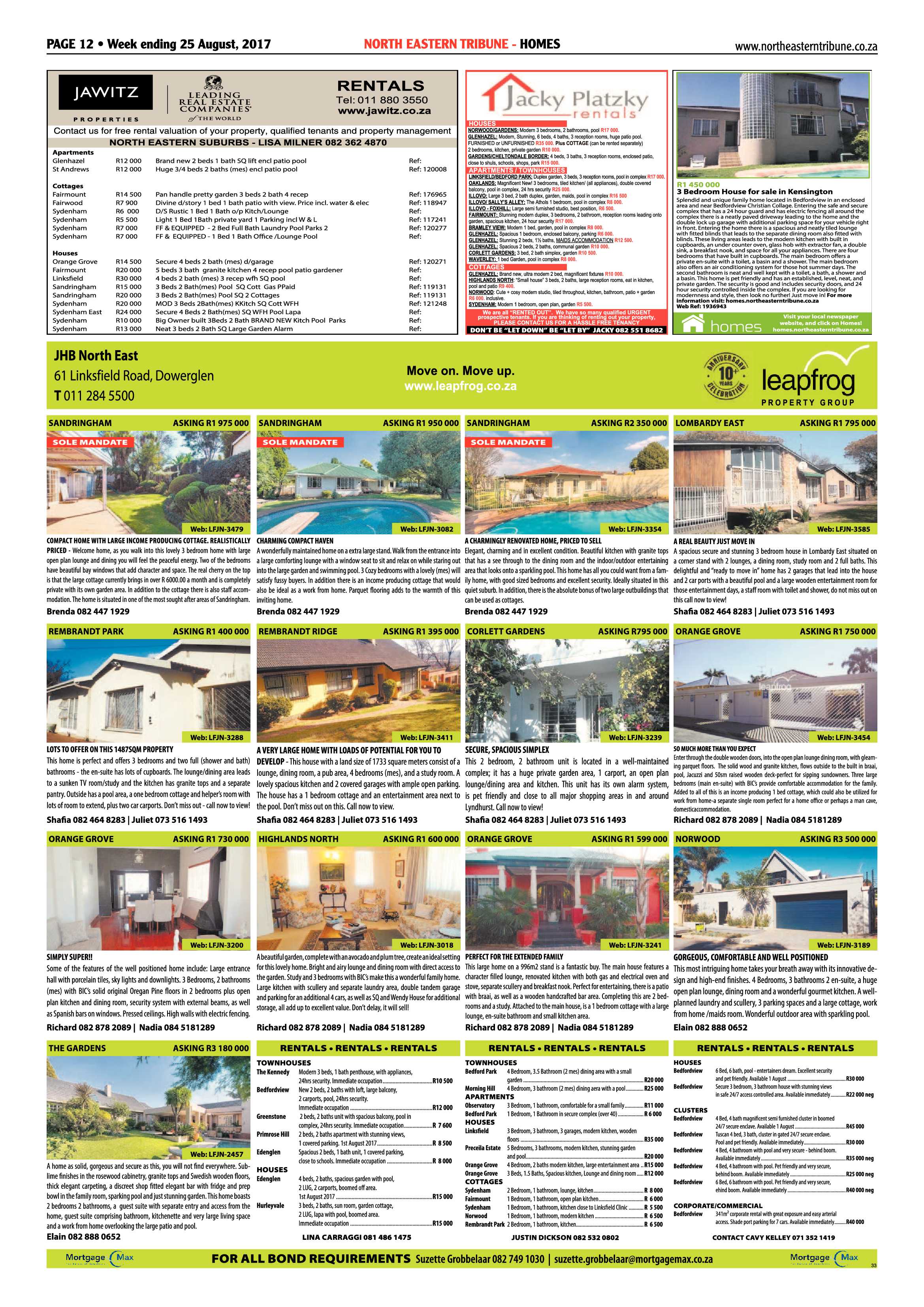 North Eastern Tribune 25 August 2017 page 12