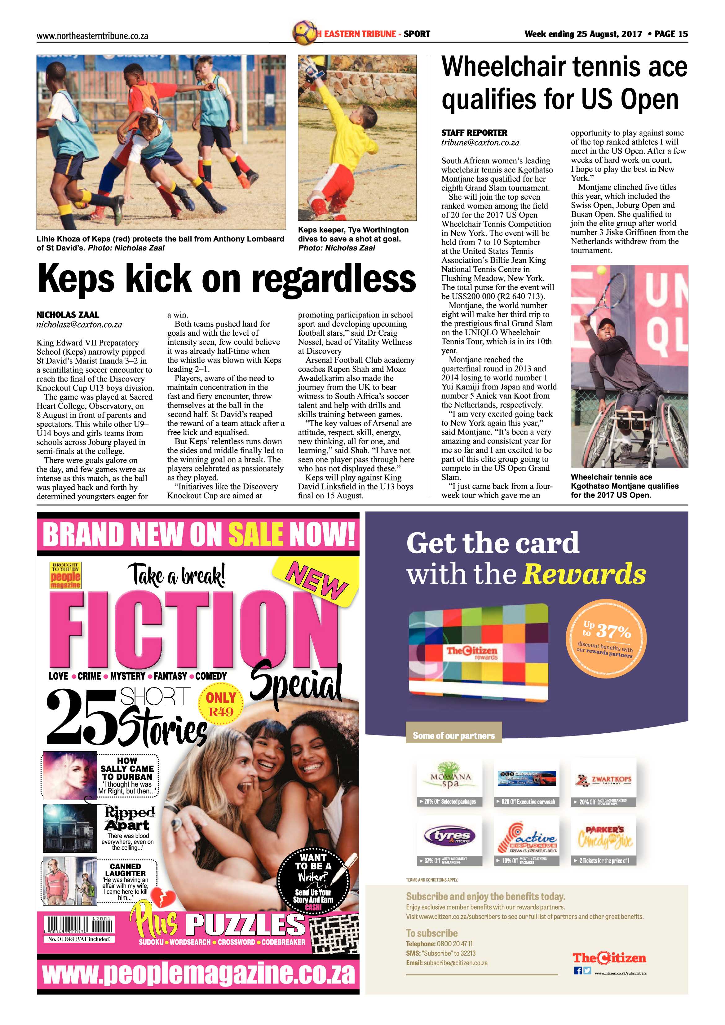 North Eastern Tribune 25 August 2017 page 15