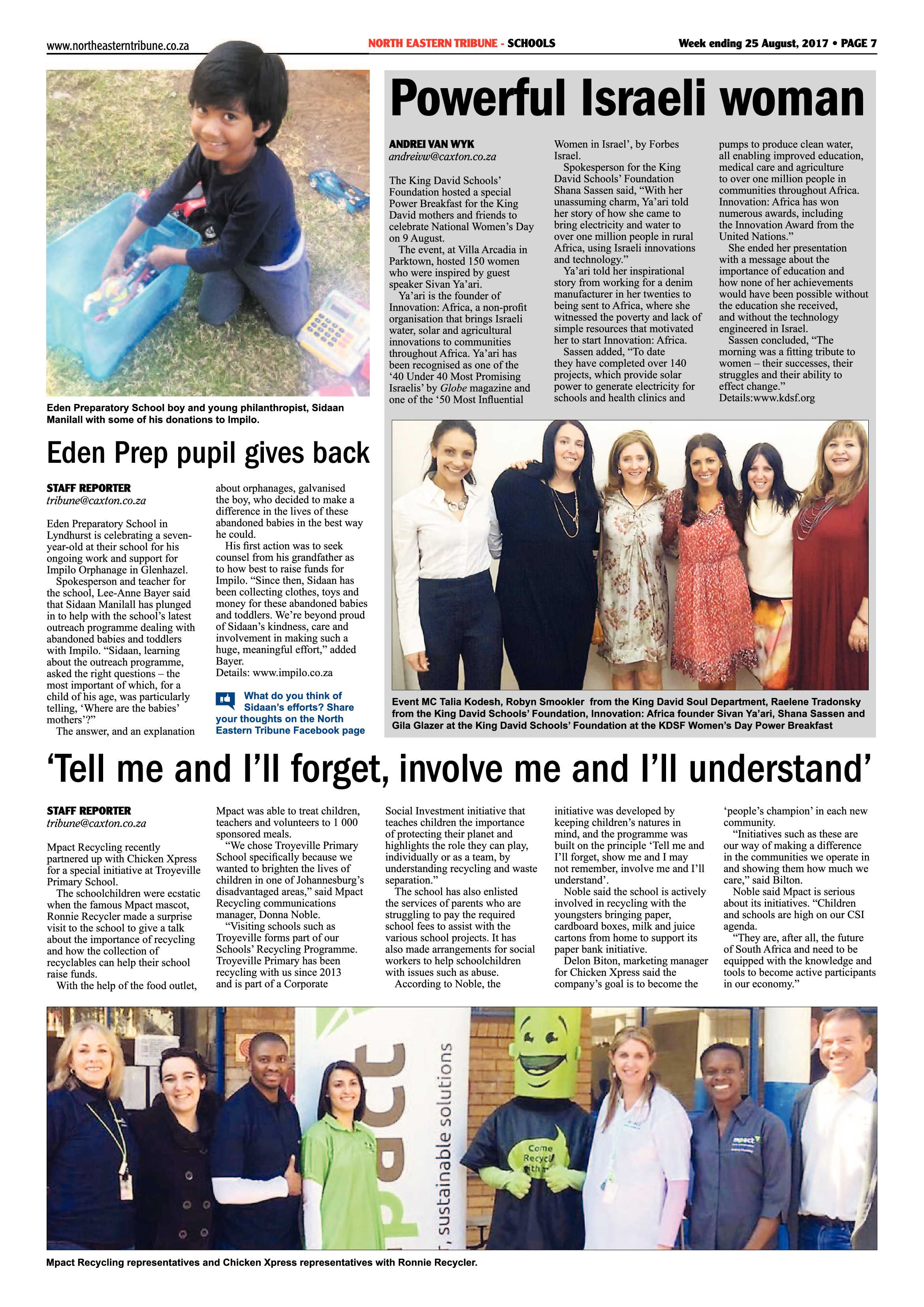 North Eastern Tribune 25 August 2017 page 7