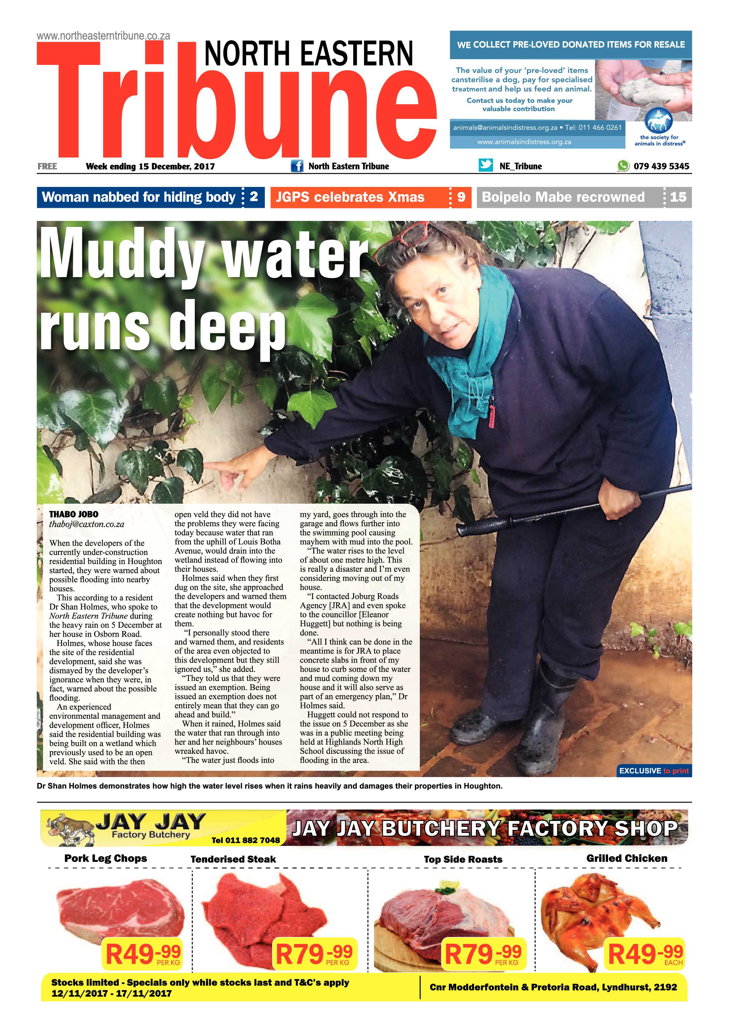 North Eastern Tribune 15 December 2017 page 1