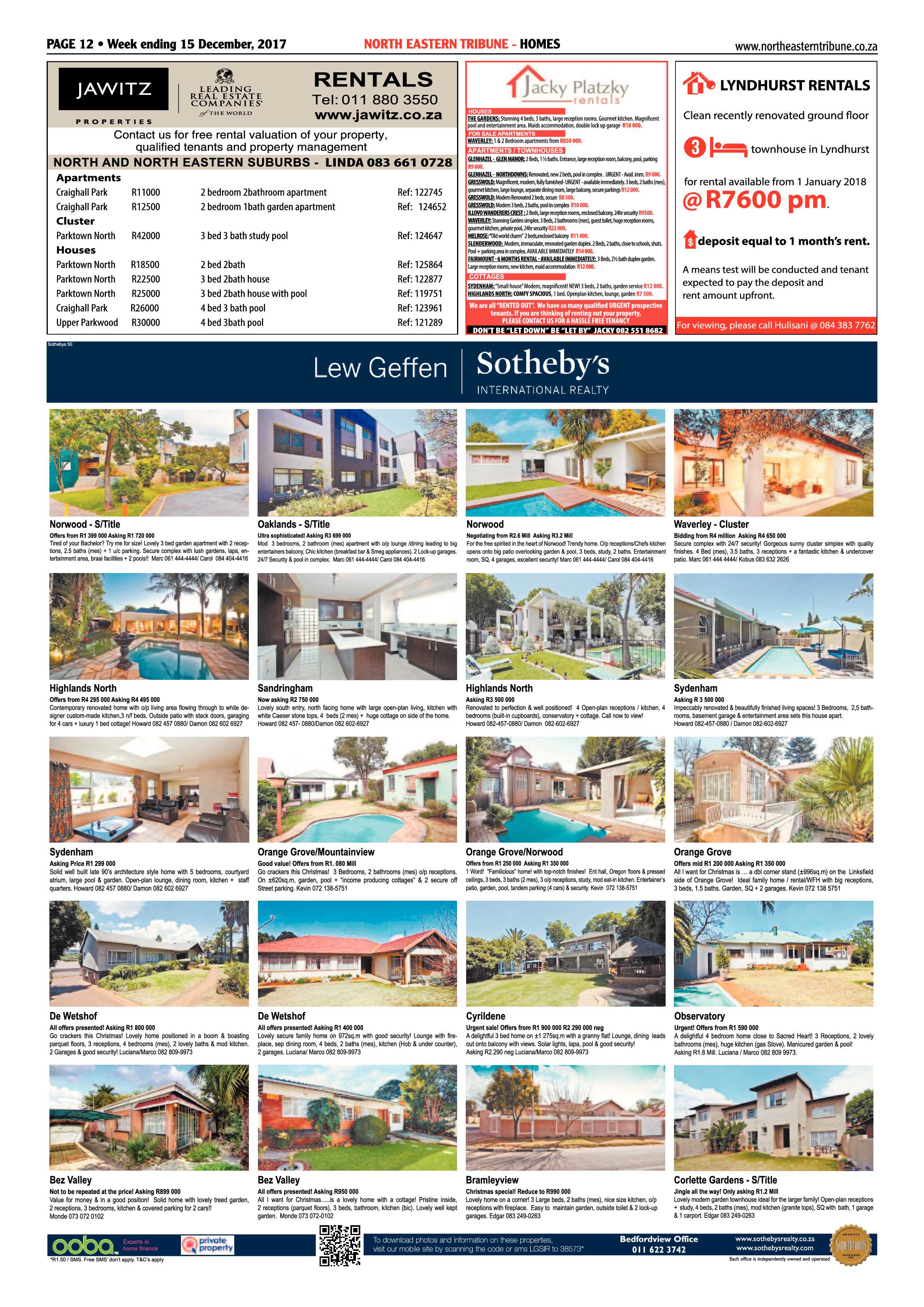 North Eastern Tribune 15 December 2017 page 12